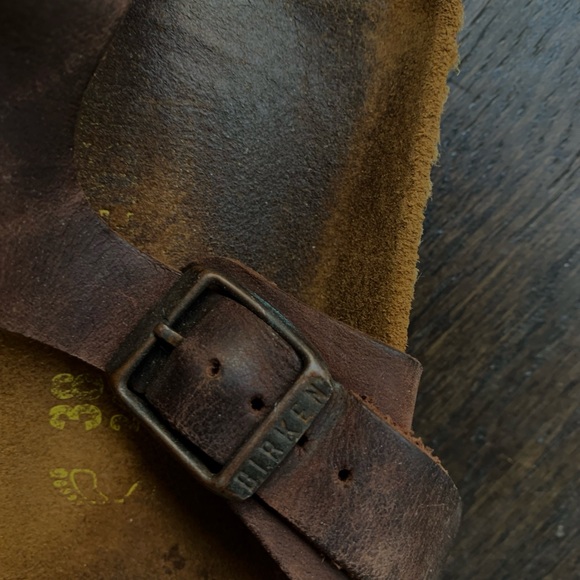 BROWN LEATHER GIZEH BIRKENSTOCKS - Picture 4 of 5